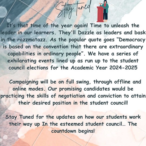 Student Council Elections in Progress at Centre Point School International